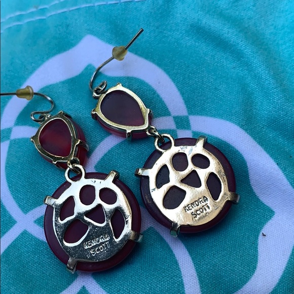 Kendra Scott Marinas / Pink Agate Earrings - Picture 4 of 8